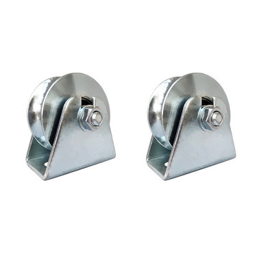 Roda de aço inoxidável do entalhe de V 3 polegadas resistente com porta deslizante