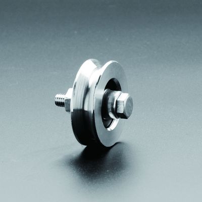 Roda dobro da porta de deslizamento dos rolamentos com parafuso e sulco de Y