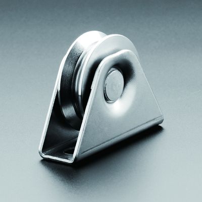 Roda dobro da porta de deslizamento do sulco dos rolamentos V com parafuso