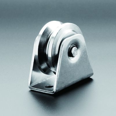 Roda dobro da porta de deslizamento do sulco dos rolamentos V com parafuso