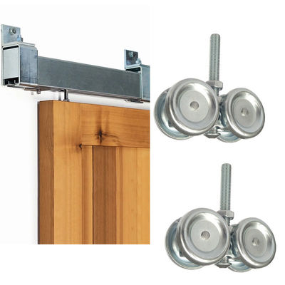 A roda da porta de celeiro de Kit Sliding Door Box Rail do gancho galvanizou o aço