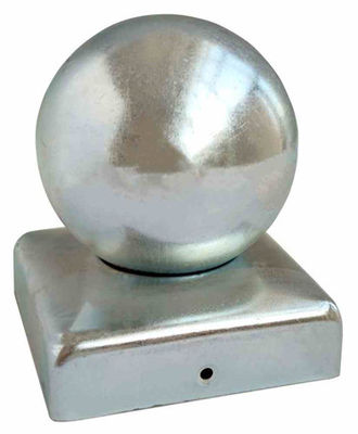 O branco galvanizou a cerca de aço Post Caps 40 da bola redonda, 50, 60, 70, 80, 100mm
