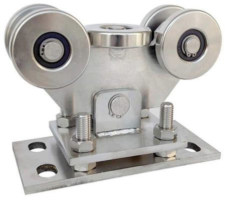 Roda ajustável da porta de 5 modilhões de SS304 68mm para a trilha 80X80