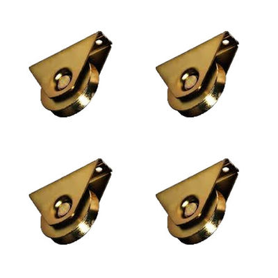 Da polia de bronze da porta deslizante de 2 polegadas zinco branco do ouro do zinco