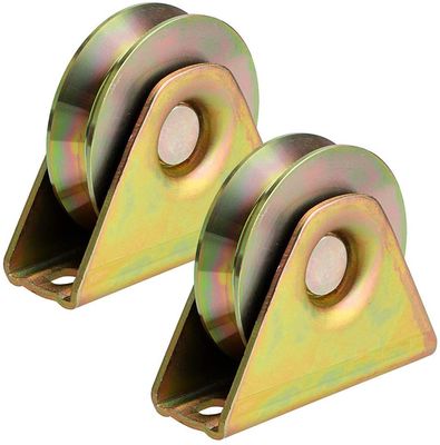 Ouro/rolo de porta branco da porta do zinco para portas deslizantes no bronze
