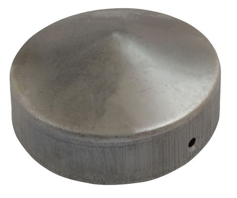 O tampão redondo do cargo da pirâmide com diâmetro 2 das flanges avança o revestimento de aço preto