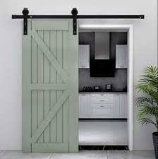 Jogo preto do rolo da trilha do hardware da porta de Matte Classic Design Single Barn