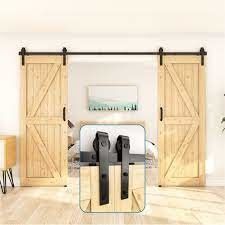 Inovativo pelo projeto - pacote deslizante do hardware da porta de celeiro de 8ft (roda de fala) - ultra quieta, opção do desenhista, todas as peças