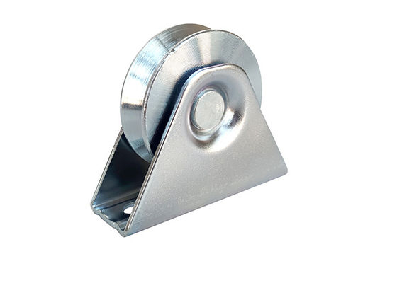 Metal de aço 38mm - 200mm da roda Q235 da porta de deslizamento do sulco de V