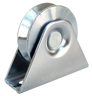Metal de aço 38mm - 200mm da roda Q235 da porta de deslizamento do sulco de V