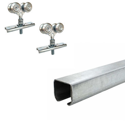 Trilha de porta de suspensão do ferro galvanizado para o sistema de trilha de suspensão do rolo