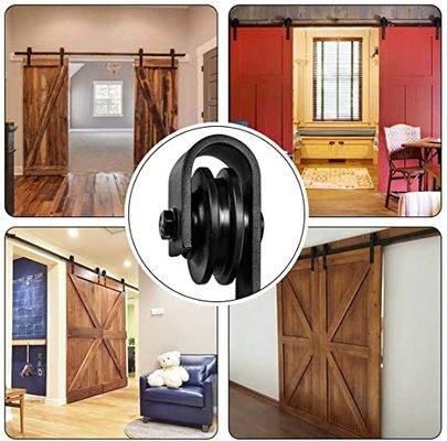 Hardware deslizante resistente resistente Kit Super Smoothly da porta de celeiro e quietamente simples e fácil instalar o ajuste 60&quot; porta larga