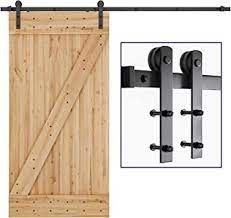 4-8.2 FT de hardware de aço da porta de celeiro do desvio do preto uma montagem da parede da parte