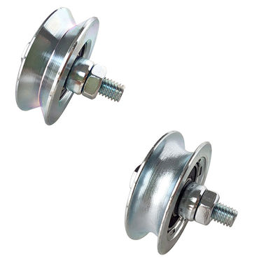 4 de deslizamento da porta polegadas de sulco da roda V com Axle Bolt And Nut