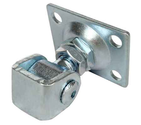 Hardware galvanizado ajustável da dobradiça da porta com placa quadrada