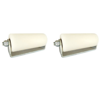 Preto 3&quot; rolos de guia de rolamento plásticos brancos para portas de deslizamento