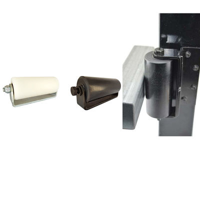 3&quot; rolos de nylon plásticos para as portas de deslizamento L dão forma ao preto do suporte